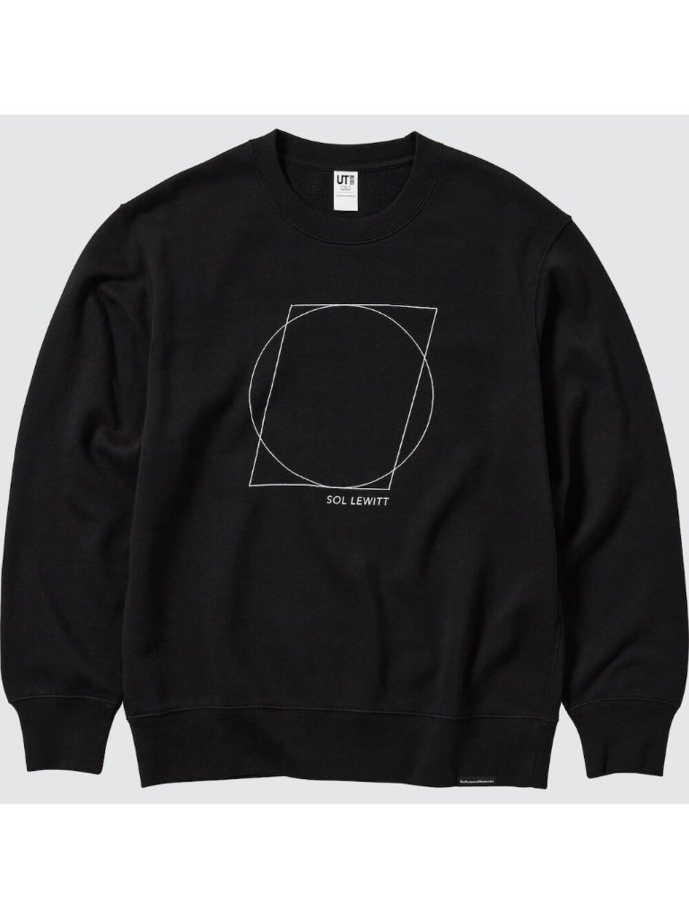 Uniqlo UT x Sol LeWitt black graphic crewneck sweatshirt XXS